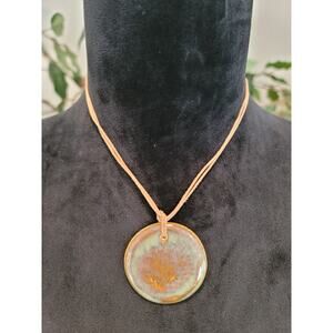 Womens Fashions Gold Tone Gemstone Collar Pendant Necklace with Lobster Clasp